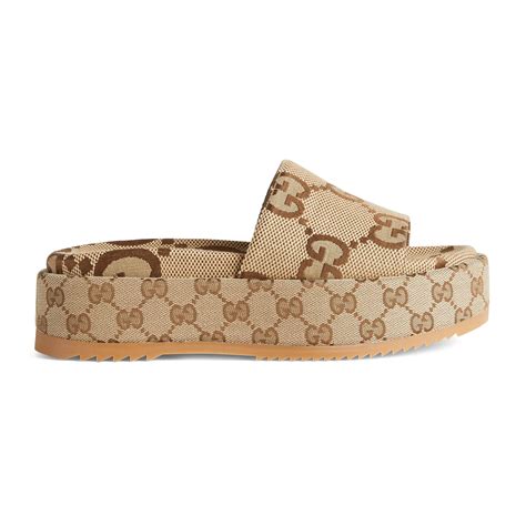 gucci ciabatta|gucci canvas platform sandals.